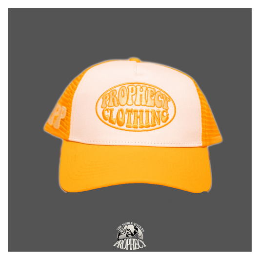yellow streetwear trucker hat 