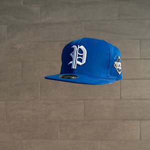 Blue streetwear fitted cap 