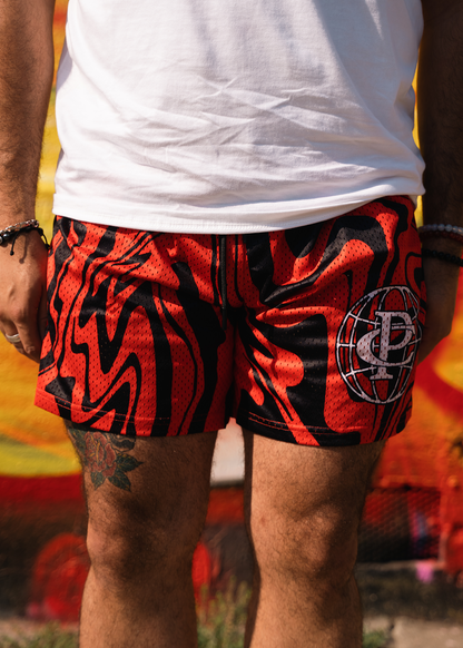 Streetstyle graphic all over shorts