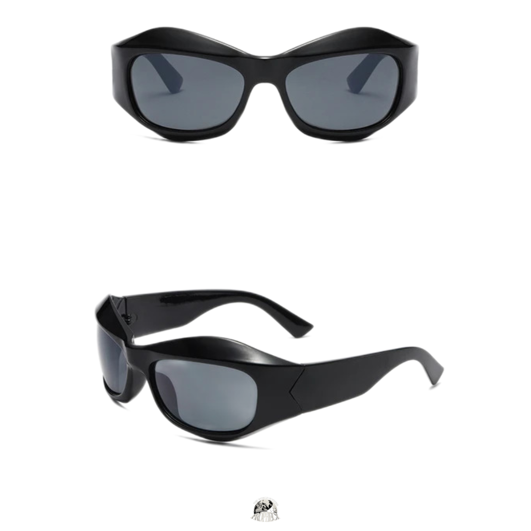 Bottega Veneta Bv1086s Wraparound Sunglasses in Black