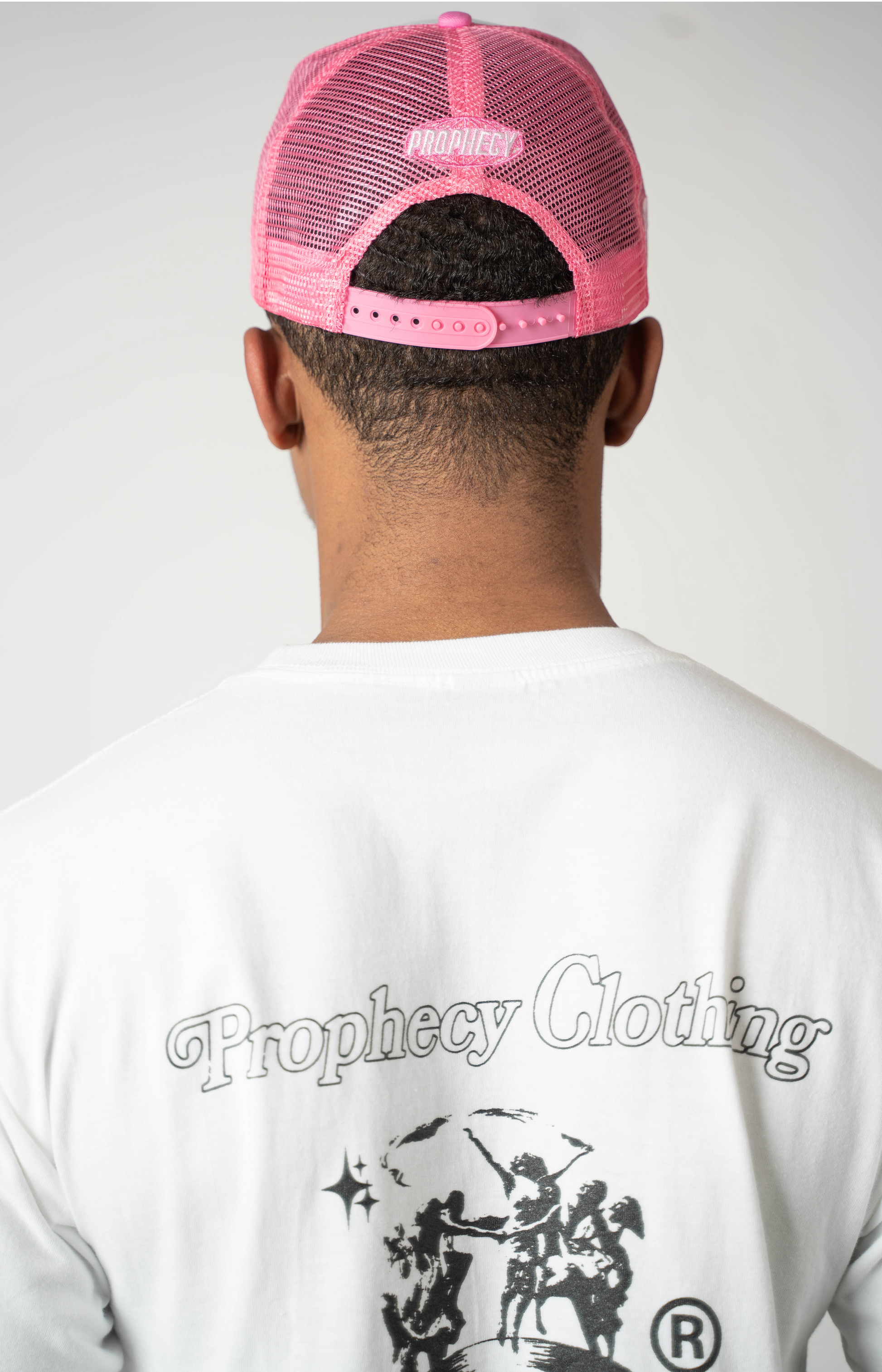 pink streetwear trucker hat 